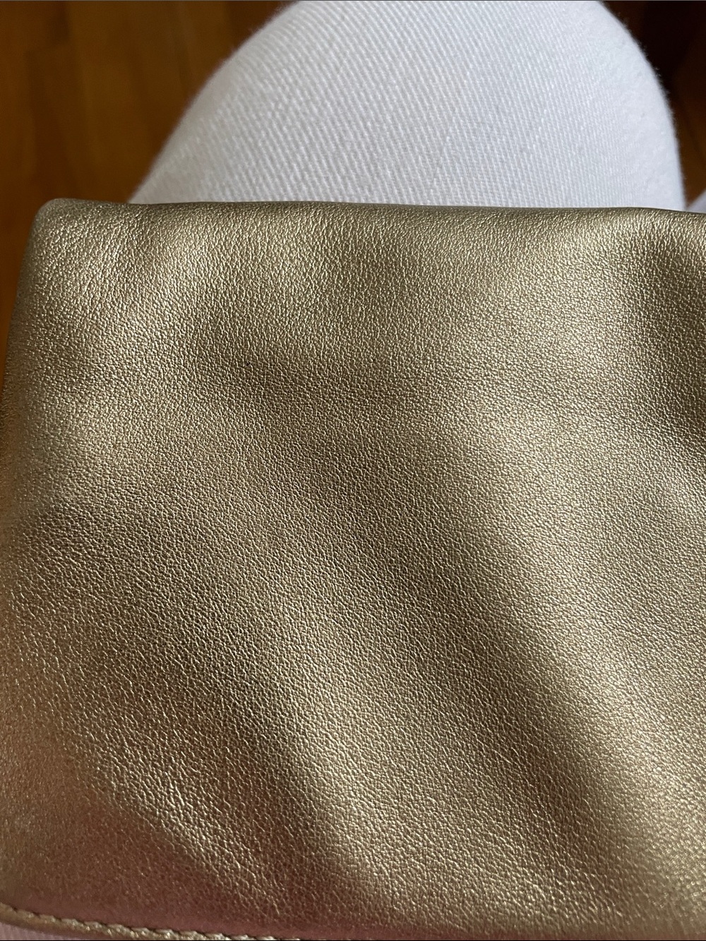 Coach Golden Metallic Turnlock Clutch - Picture 8 of 9